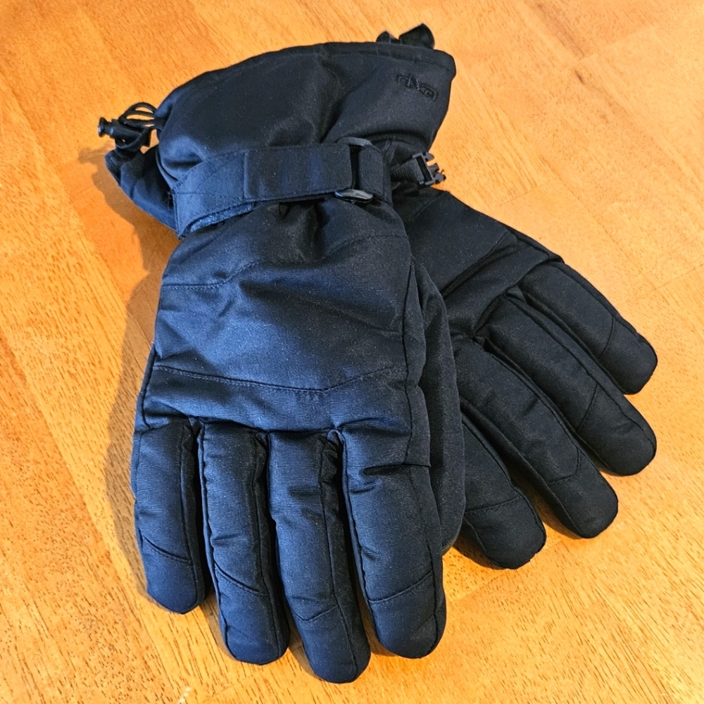 NWT'S -  EXP - Black Insulated Snow Gloves - size S and XL